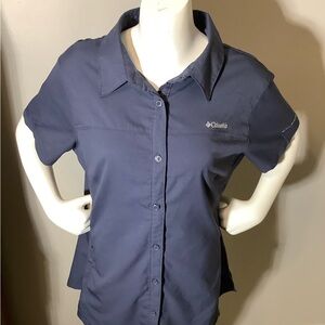 Men’s Large Columbia Omni-Shade Button Down Short Sleeve Shirt